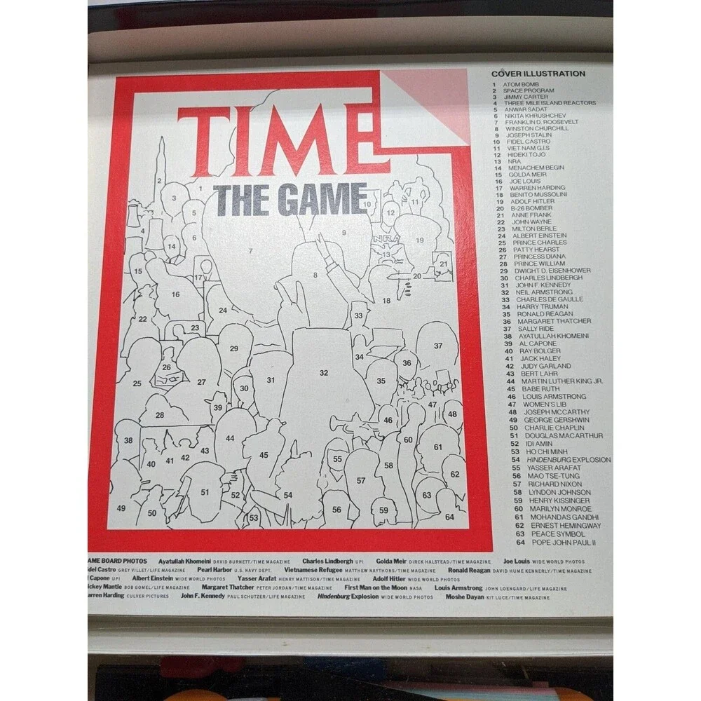 Vintage Hansen Time The Game Bookcase Board Game Complete